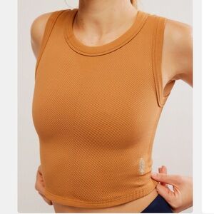 FP Movement by Free People Free Throw Muscle Tee Tank in Tan XS/S